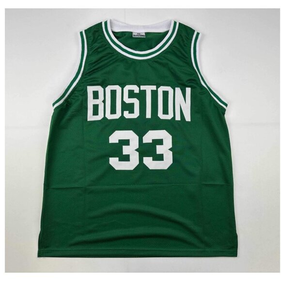 LARRY BIRD Autographed Facsimile-Laser Printed LARRY BIRD Jersey XL Celtics - Picture 2 of 5